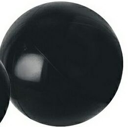 Custom 9" Inflatable Solid Black Beach Ball