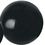 Blank 9" Inflatable Solid Black Beach Ball