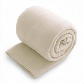 Blank Fleece Throw Blanket - Cream (50"X60")