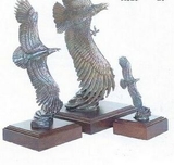 Custom Majestic Monarch Bronze Eagle Sculpture (7 1/2