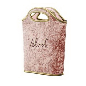 Custom Venti Velvet Neoprene Lunch Bag, 10" W x 12" H x 3.25" D