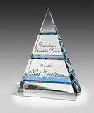 Custom Tiered Pyramid Crystal Award, 6