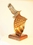 Custom Cast bronze eagle on cast bronze American flag, 15" H x 8" W x 4" D, Price/piece