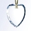 Custom Fancy Gem-Cut Optical Crystal Ornament - Heart (Screened), 2.5" L X 2.5" W X 1/4" D, Price/piece