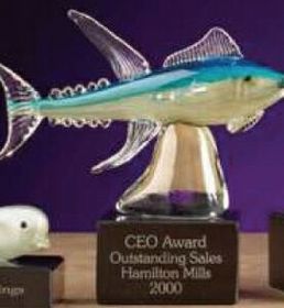 Custom Yellow Fin Tuna Award (8")