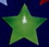 Custom Green LED Star badge with lanyard, Price/piece