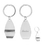 Custom Simplicity Metal Bottle Opener Keychains, 3.25" L x 1.25" W, Price/piece