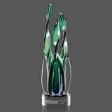 Custom Batoni Hand Blown Art Glass Award, 16 1/2