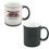 Custom 11 Oz. Black/White Color Changing Ceramic Mug, 3 3/4" H x 3 1/4" Diameter, Price/piece