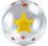 Custom 16" Inflatable Transparent Beach Ball w/ Star Insert, Price/piece