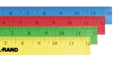 Custom Enamel 12" Wood Ruler w/ English Or Metric Scale - Full Color