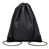 Custom Polyester Folding Sport Drawstring Backpack, 15 3/4