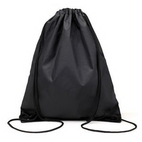 Custom Polyester Folding Sport Drawstring Backpack, 15 3/4" L x 13 3/4" W