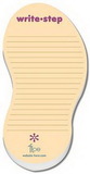 Custom Die Cut Stik-On Adhesive Note Pad W/ 25 Sheets (Shoe Print), 5.25
