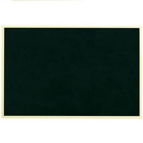 Blank Black Screened Plate W/Gold Border & Adhesive Back (3"X5")