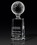Custom Optical Crystal Golf Pedestal Award (2 1/4"X7 1/2"X2 1/4"), Price/piece