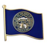 Blank Nebraska State Flag Pin, 1