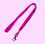 Custom Hot Pink Tubular Lanyards 1/2" (12Mm), Price/piece