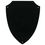 Blank Black Brass Shield (6"X7 1/2"), Price/piece