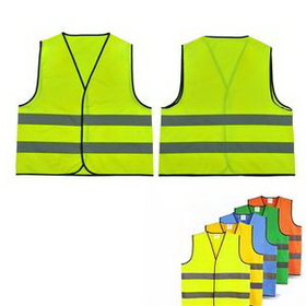 Custom Reflective Vest Safety Workwear, 26 3/4" L x 22 3/4" W