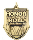Custom 100 Series Stock Medal (Honor Roll) Gold, Silver, Bronze