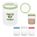Custom 26 Oz. Fresh Prep Glass Container With Lid, 5 1/4