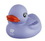 Custom Rubber Purple Duck, 3 3/4" L x 3" W x 2 7/8" H, Price/piece