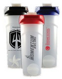Custom 24 oz Frosted Shaker Bottle with Flip Top Lid and Shaker Ball, 9