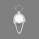 Key Ring & Punch Tag - Single Scoop Ice Cream Cone