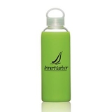 Custom The Mantra Glass/Silicone Bottle - Lime Green, 2.875
