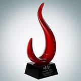 Custom Art Glass The Red Jay Award, 12
