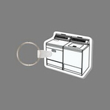 Custom Key Ring & Punch Tag - 3/4 View Washer & Dryer