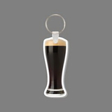 Key Ring & Full Color Punch Tag - Extra Dark Beer In Pilsner Glass
