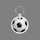 Key Ring & Full Color Punch Tag - Soccer Ball, Price/piece
