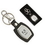 Custom Leather & Brushed Plate Keyring, 1.5" L x 2.5" W, Price/piece