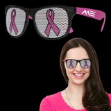Custom Pink Ribbon Neon Pink Billboard Sunglasses