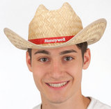 Custom Straw Cowboy Hat With Imprinted Band