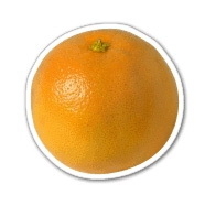 Custom 3.1-5 Sq. In. (B) Magnet - Orange (Fruit/Whole), 30mm Thick