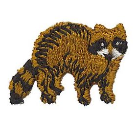Custom Animal Embroidered Applique - Raccoon