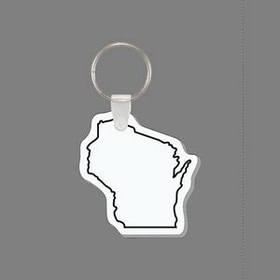 Custom Key Ring & Punch Tag - Wisconsin
