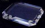 Custom Crystal Beveled Paper Weight (4-3/4