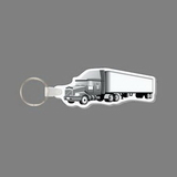 Key Ring & Punch Tag W/ Tab - Semi-Truck (Right Side)