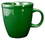 Custom 17 oz. Cancun Mocha Mug, Green, 4 1/4" H x 4" W, Price/piece