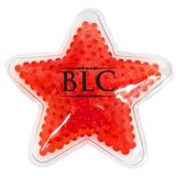 Custom Red Star Hot/ Cold Pack with Gel Beads, 4 1/2