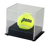 Blank Tennis Ball Display Case with black acrylic base, 4.75
