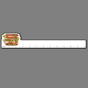 12" Ruler W/ Full Color Thick Sandwich