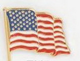 Custom Waving Flag Stock Cast Pin