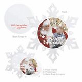 Illini Custom Snap-In Snowflake Ornament w/ 2 7/8