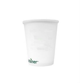 8 Oz. Compostable Paper Cup (Blank), 3.5" H X 3" Diameter