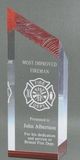 Blank Glacier Tower Series Award w/ Red Tinting (3 1/2